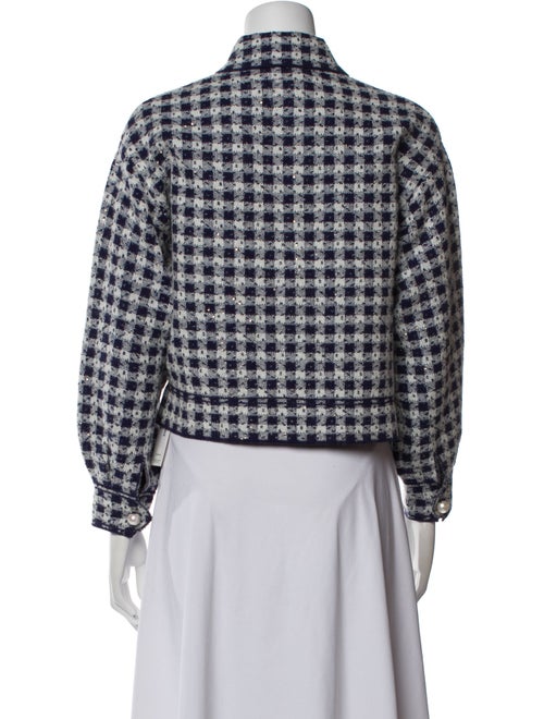 Sandro Plaid Print Jacket