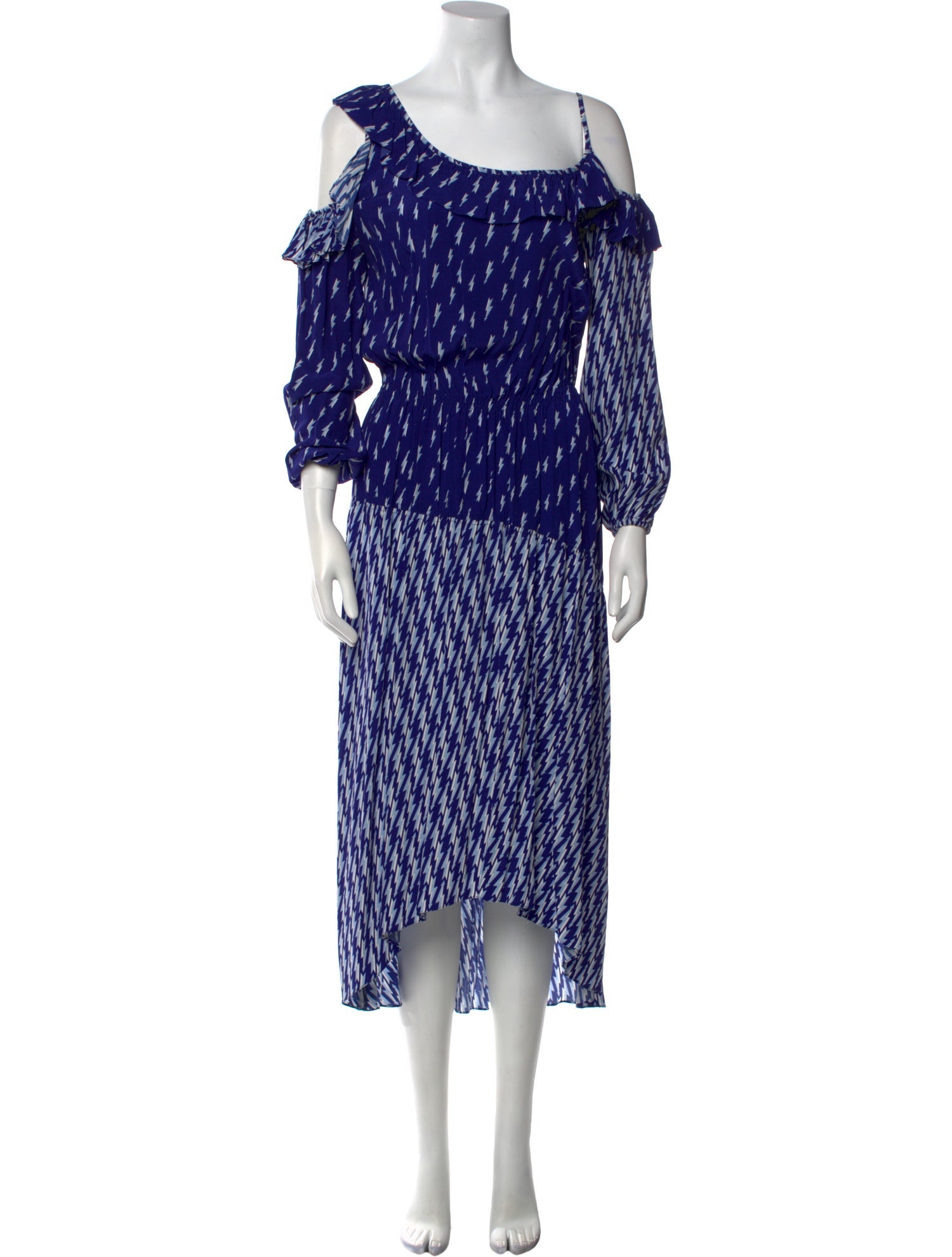 Sandro Printed Long Dress