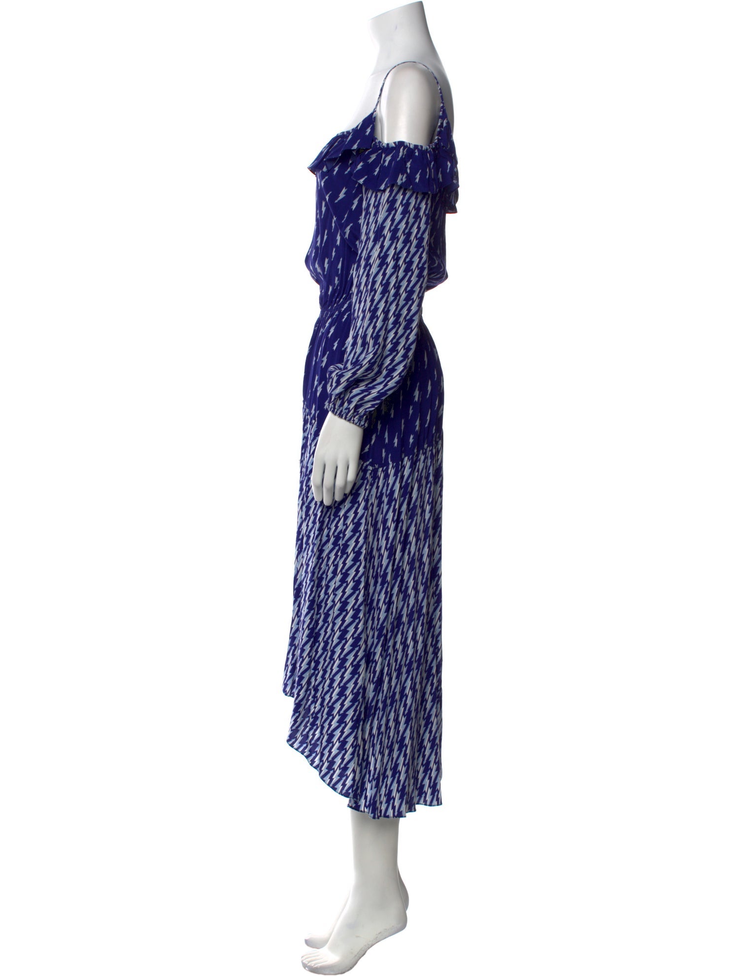 Sandro Printed Long Dress