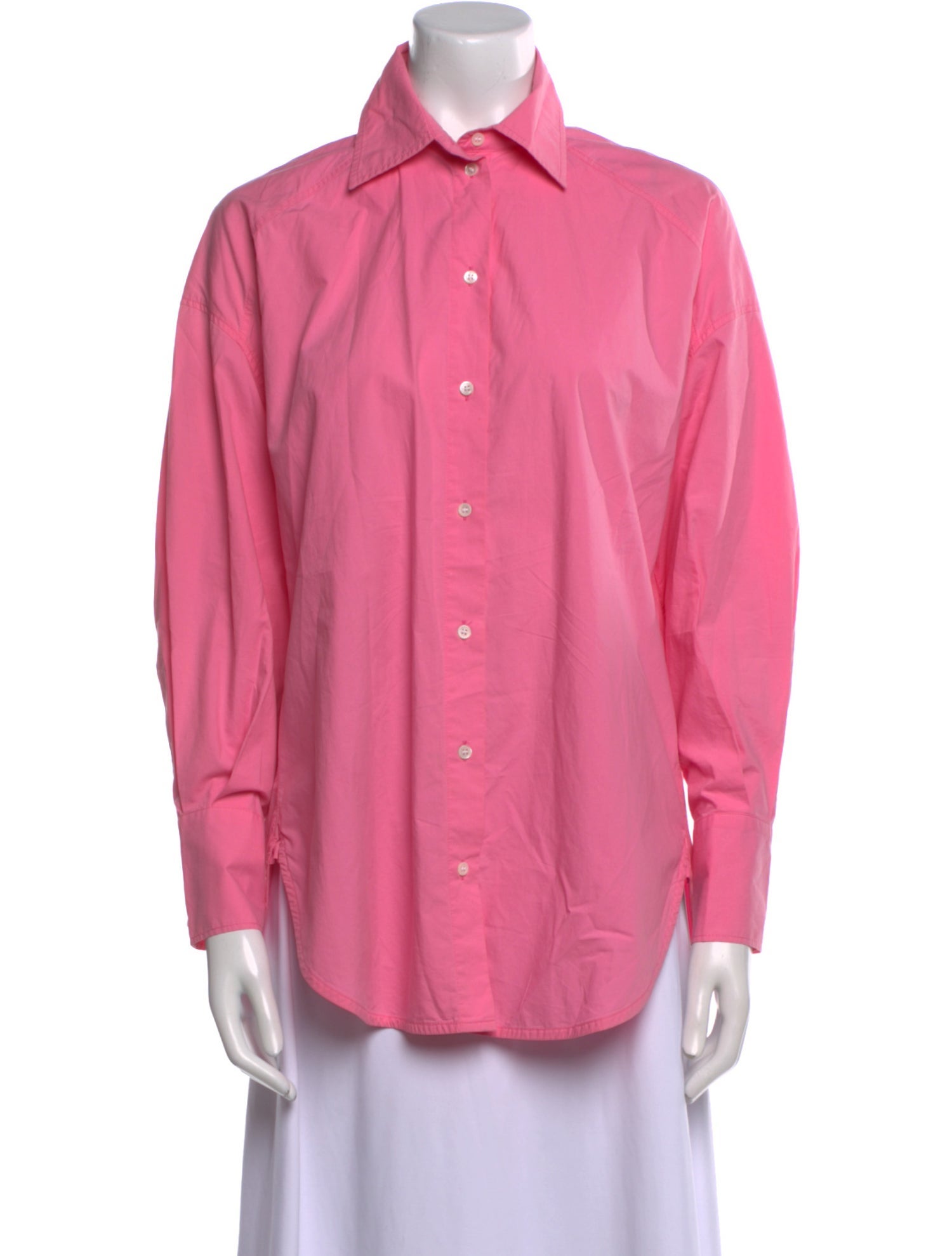 Sandro Long Sleeve Button-Up Top