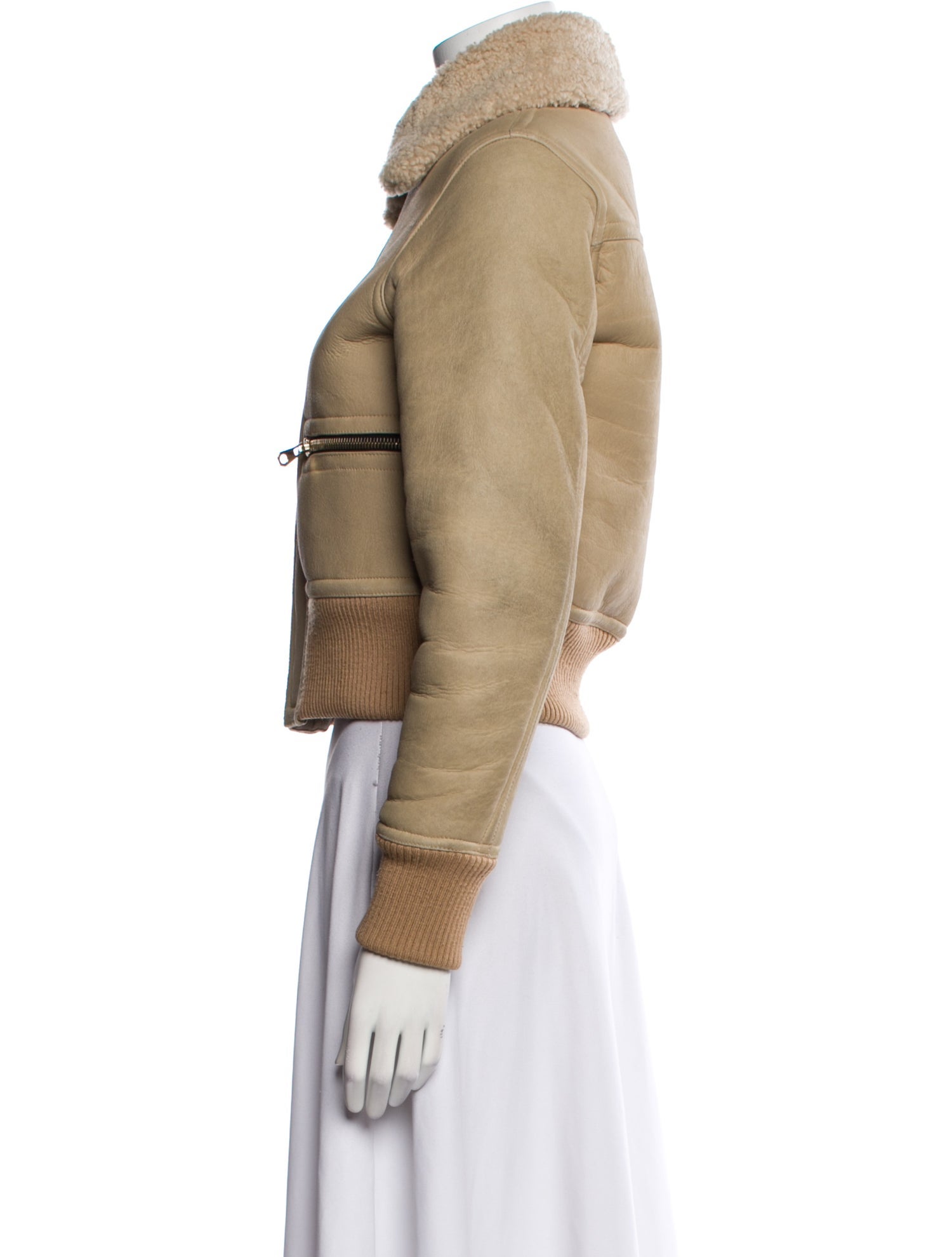 Sandro Shearling Fur Jacket