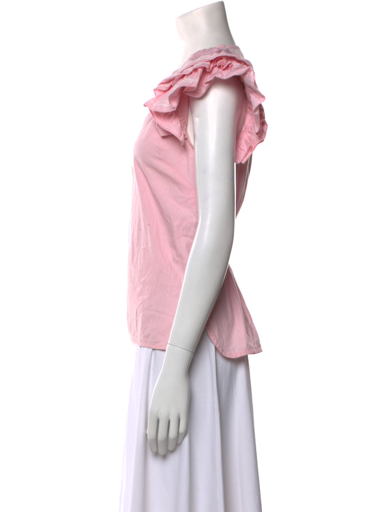 Sandro V-Neck Short Sleeve Blouse