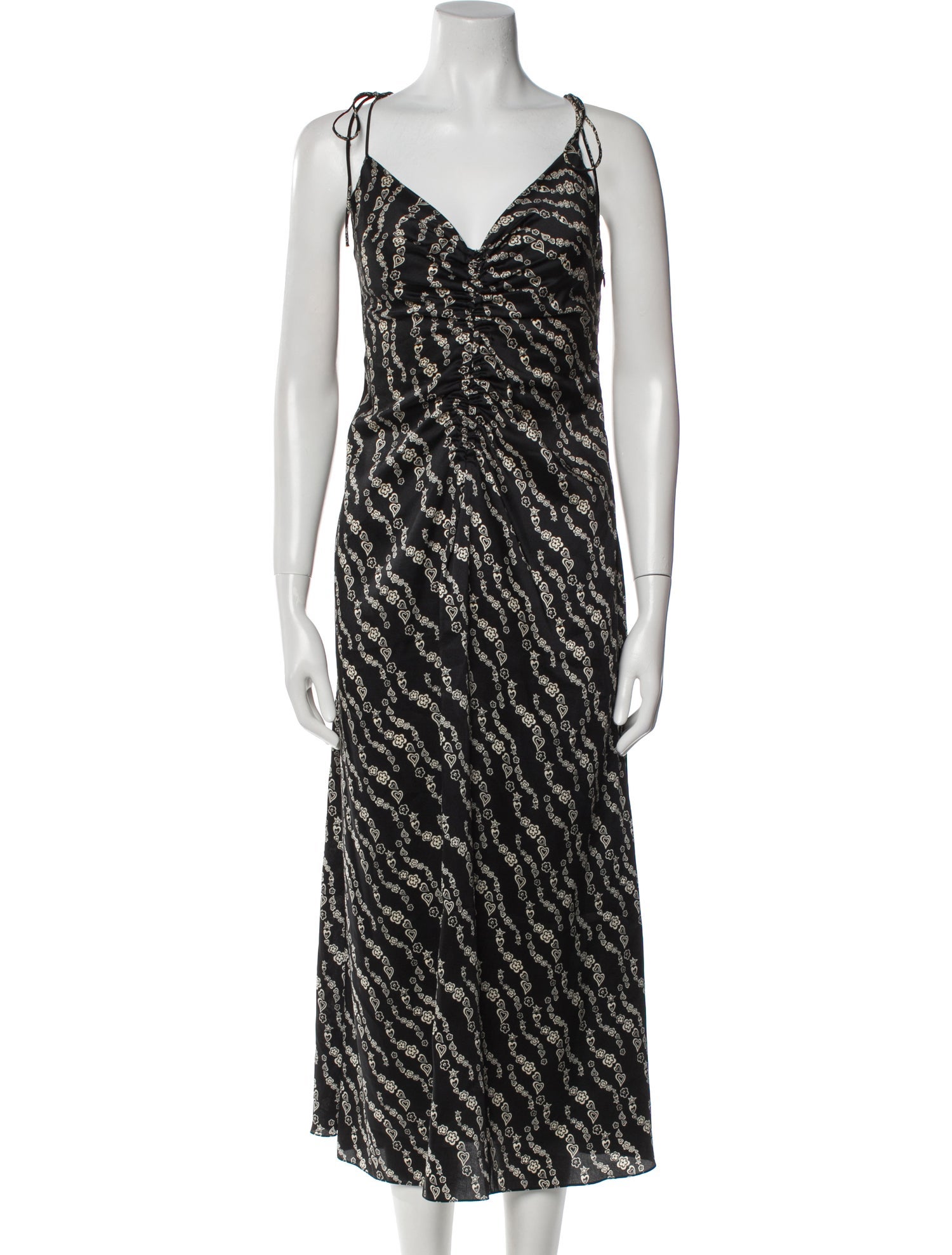 Sandro Printed Long Dress