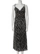 Sandro Printed Long Dress