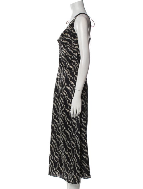 Sandro Printed Long Dress