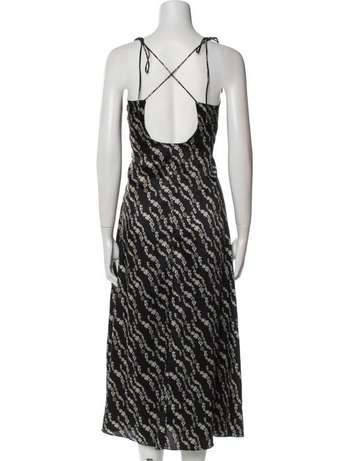 Sandro Printed Long Dress