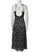 Sandro Printed Long Dress