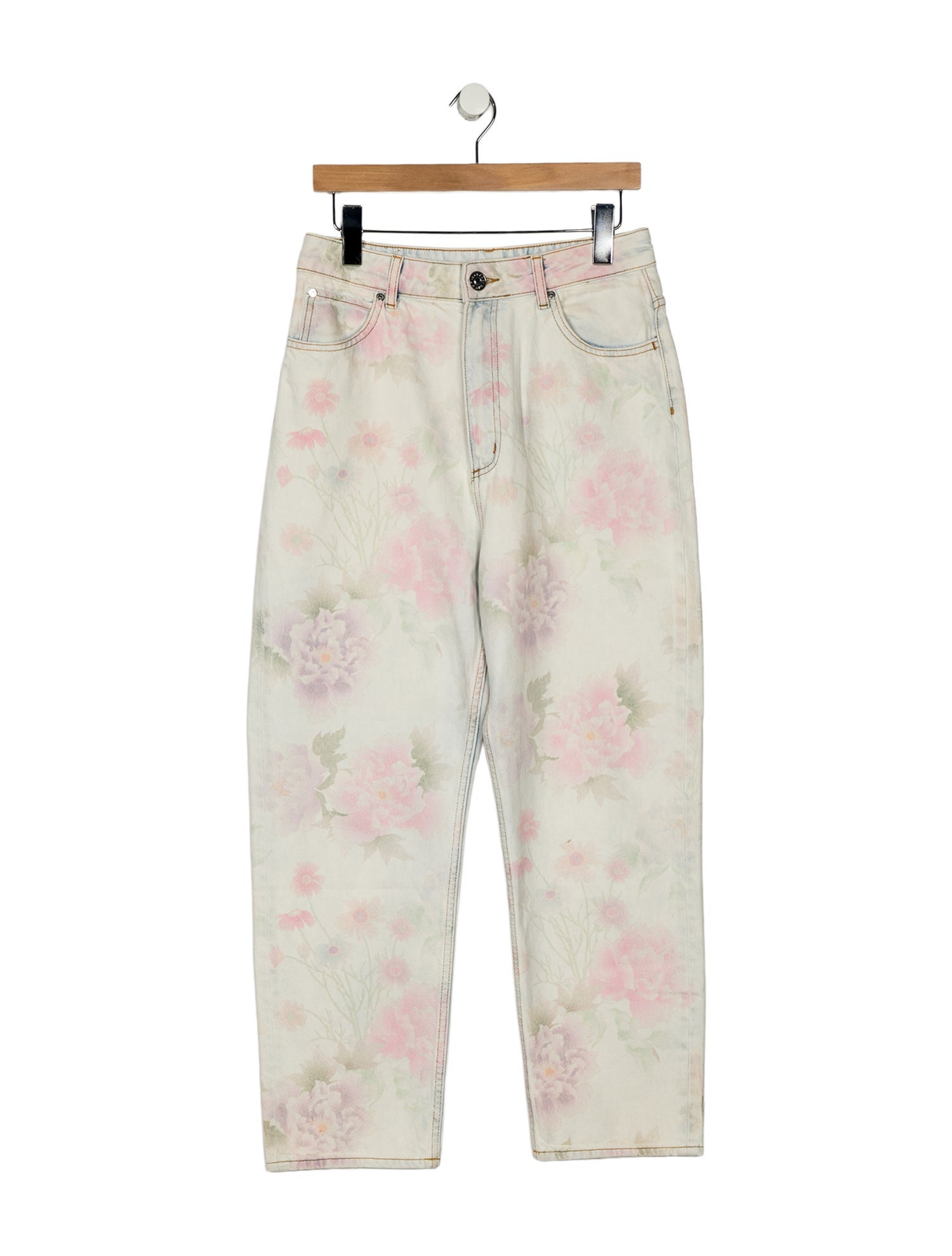 Sandro High-Rise Straight Leg Jeans