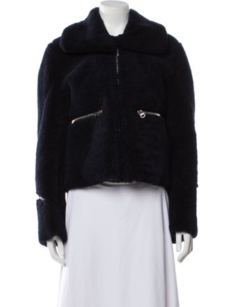 Sandro Shearling Fur Jacket