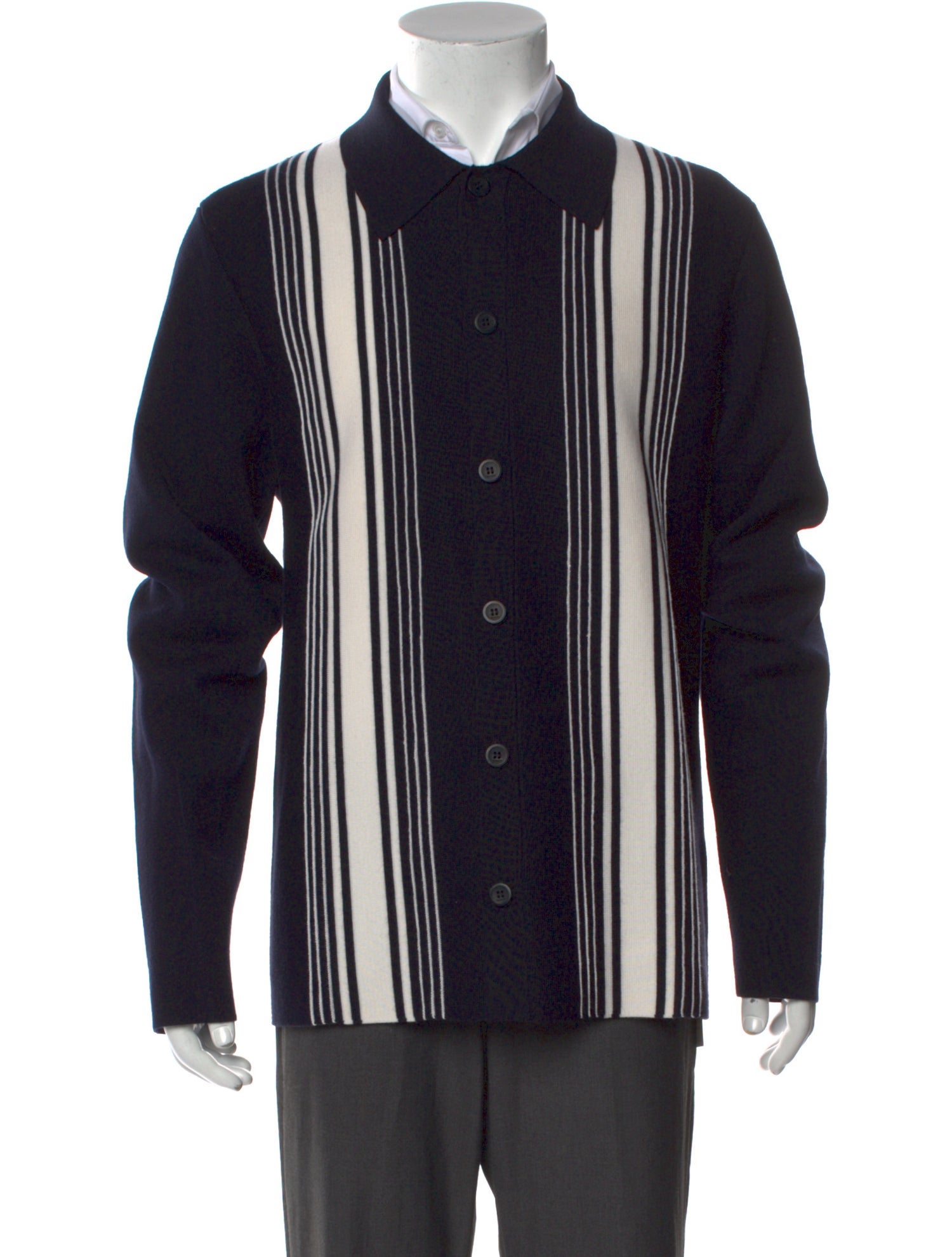 Sandro Wool Striped Cardigan