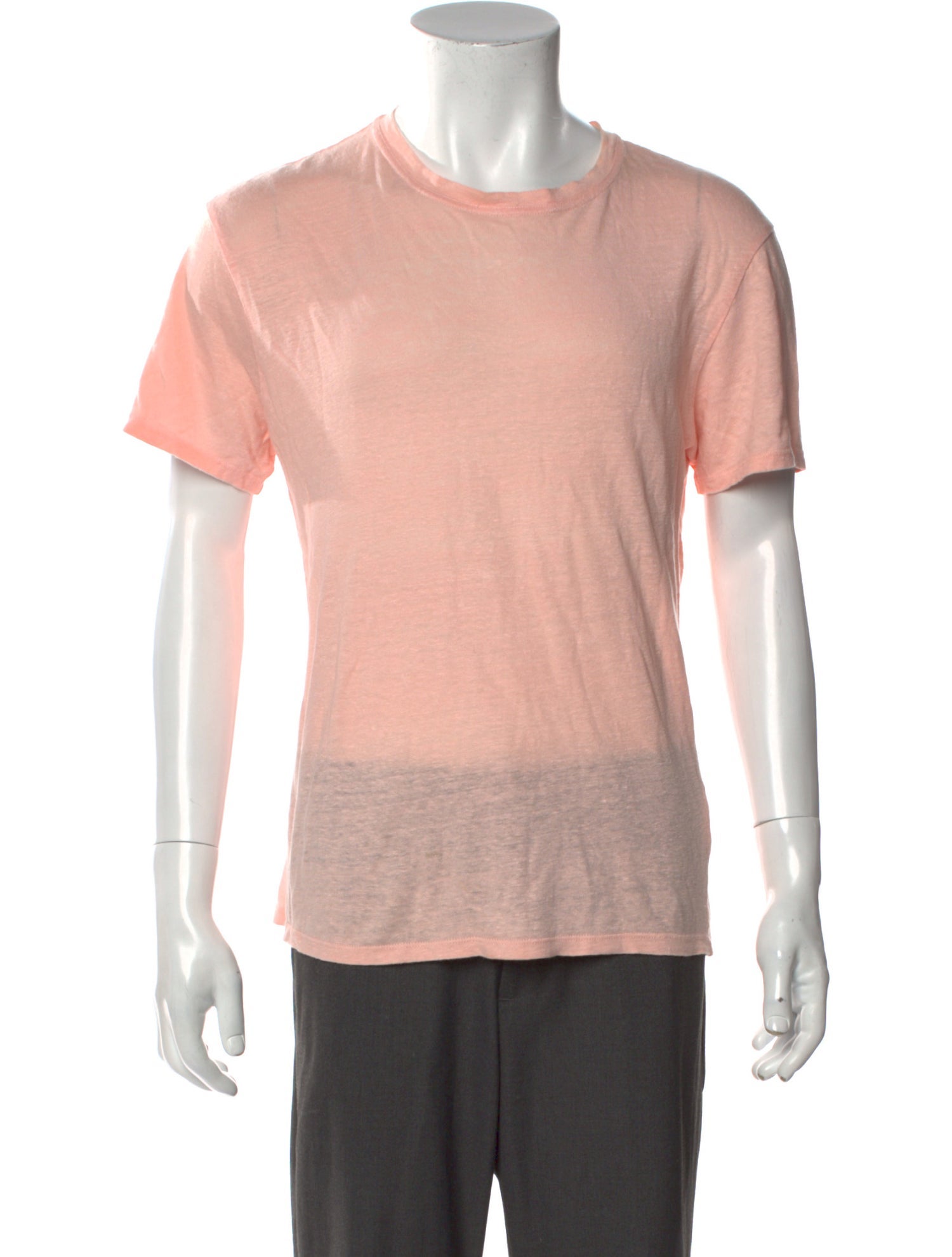 Sandro Linen Crew Neck T-Shirt