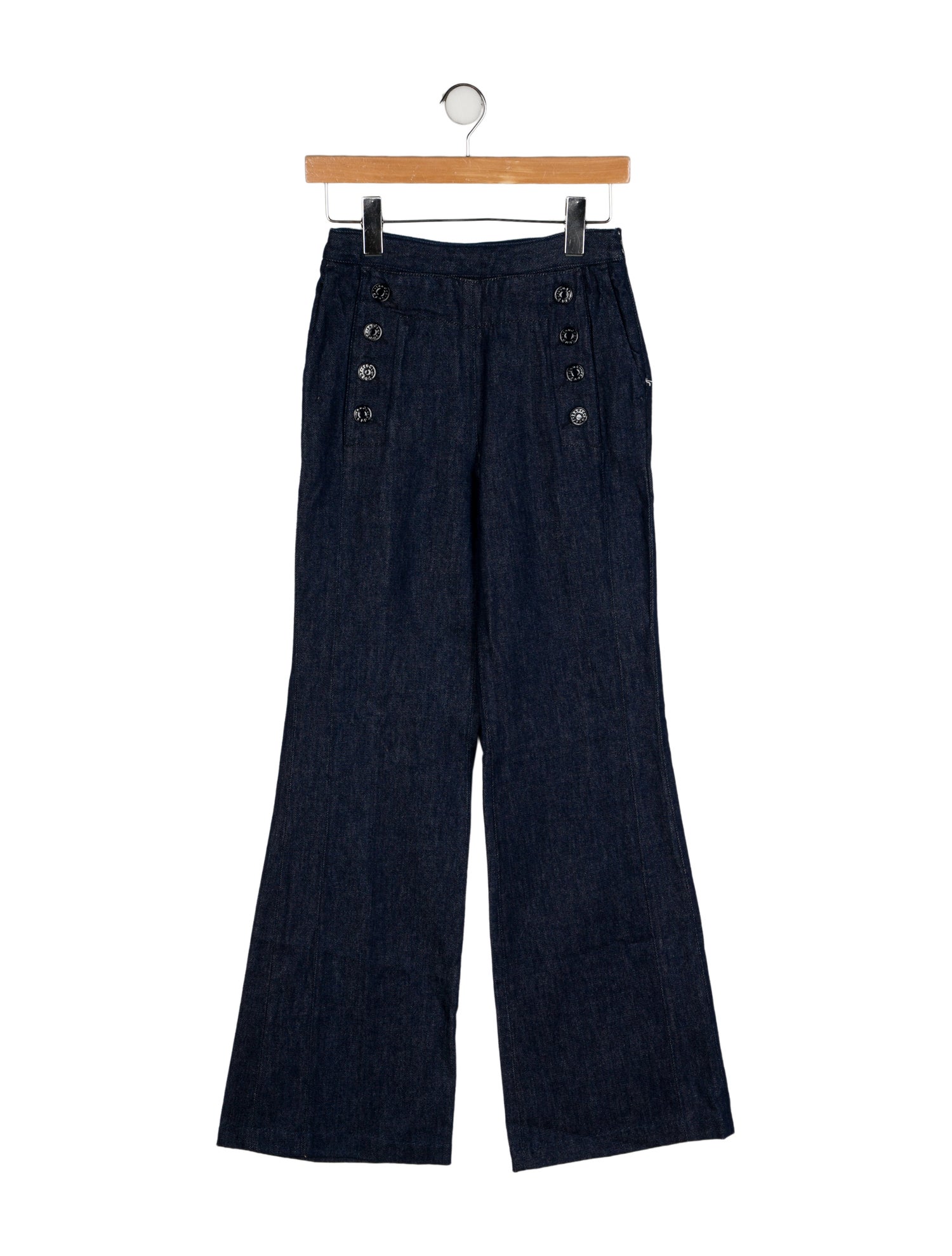 Sandro High-Rise Wide Leg Jeans