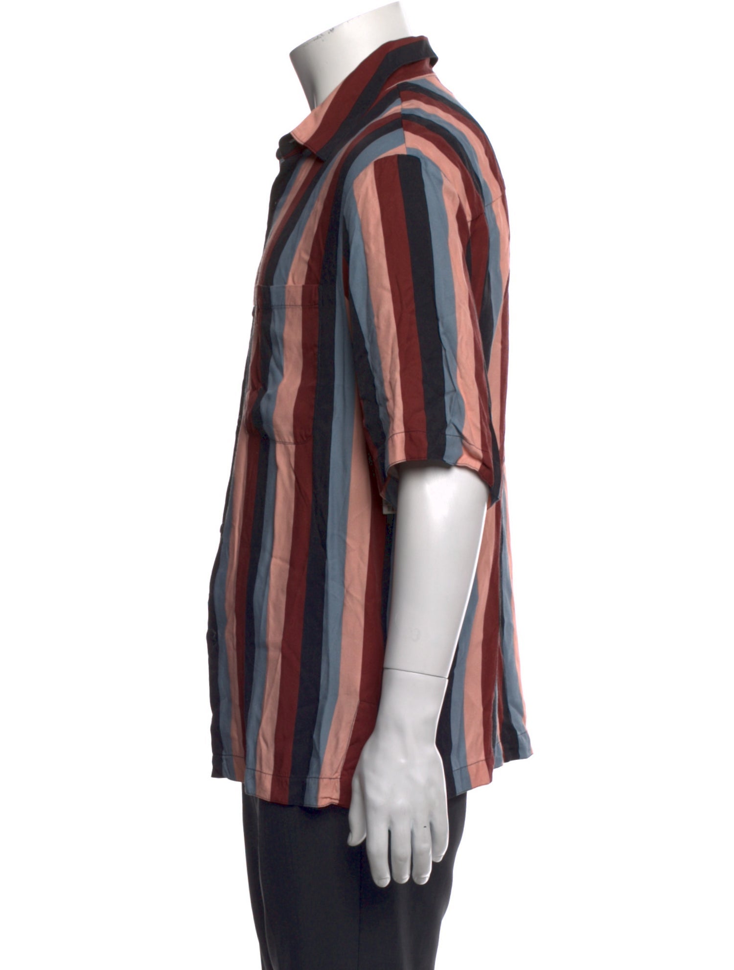 Sandro Striped Short Sleeve Shirt