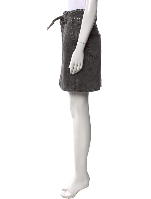 Sandro Distressed Accents Knee-Length Skirt