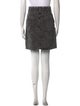 Sandro Distressed Accents Knee-Length Skirt