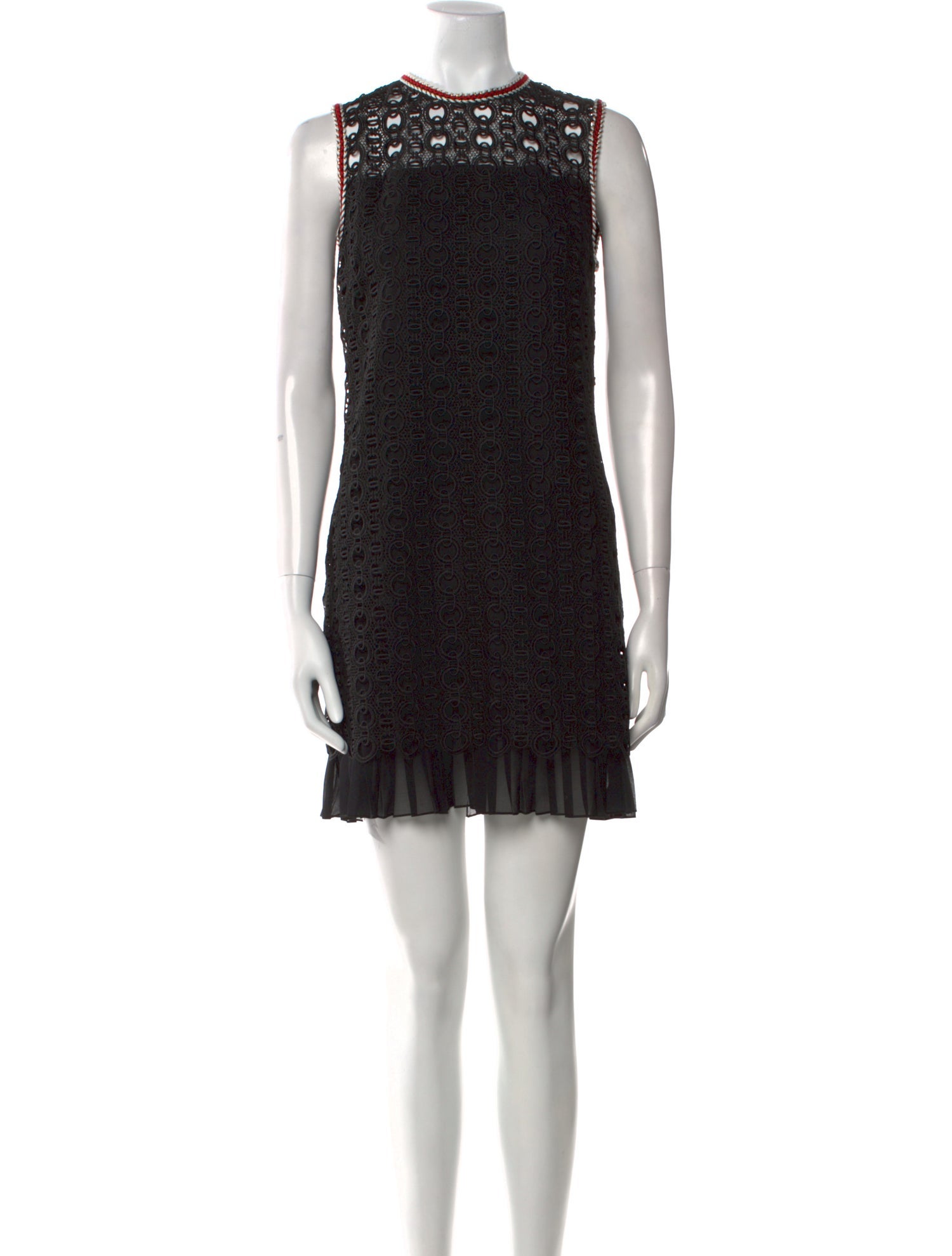 Sandro Crew Neck Mini Dress