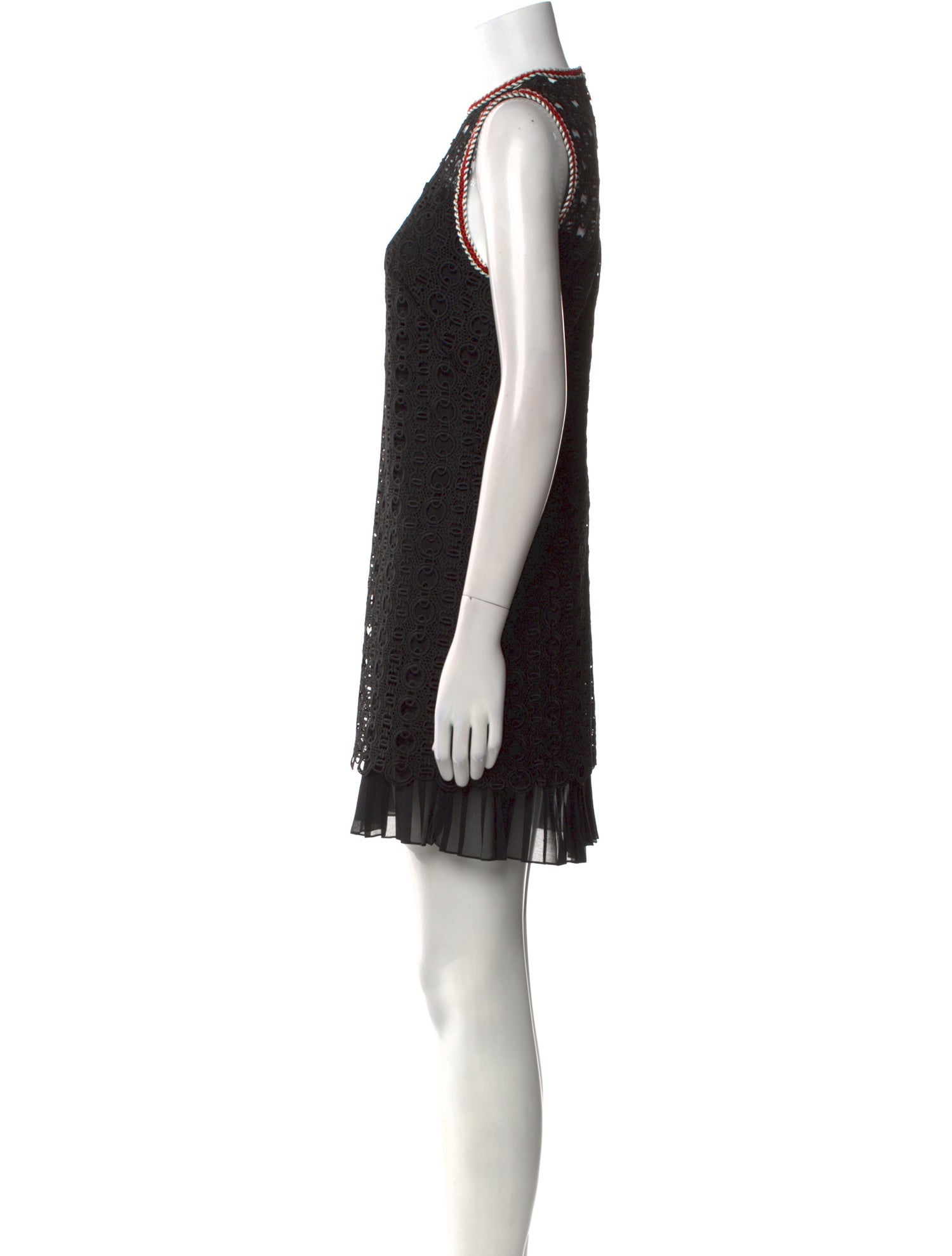 Sandro Crew Neck Mini Dress