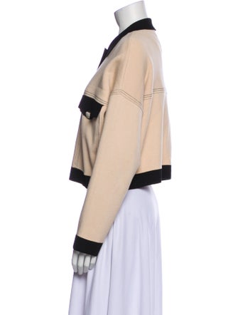 Sandro Colorblock Pattern Denim Jacket