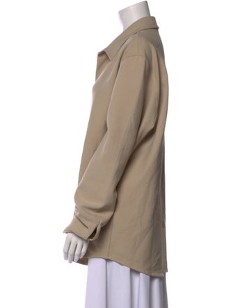 Sandro Long Sleeve Button-Up Top