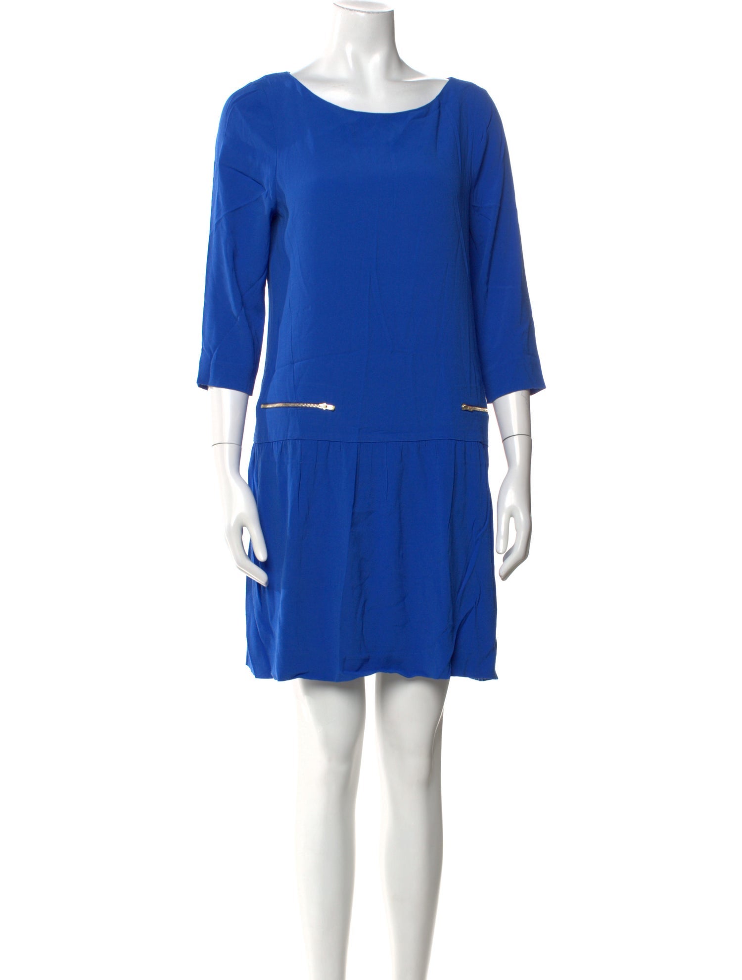 Sandro Scoop Neck Mini Dress