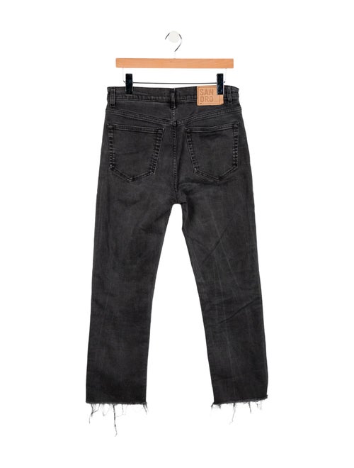 Sandro High-Rise Straight Leg Jeans