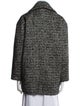 Sandro Wool Tweed Pattern Peacoat