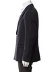Sandro Wool Striped Peacoat