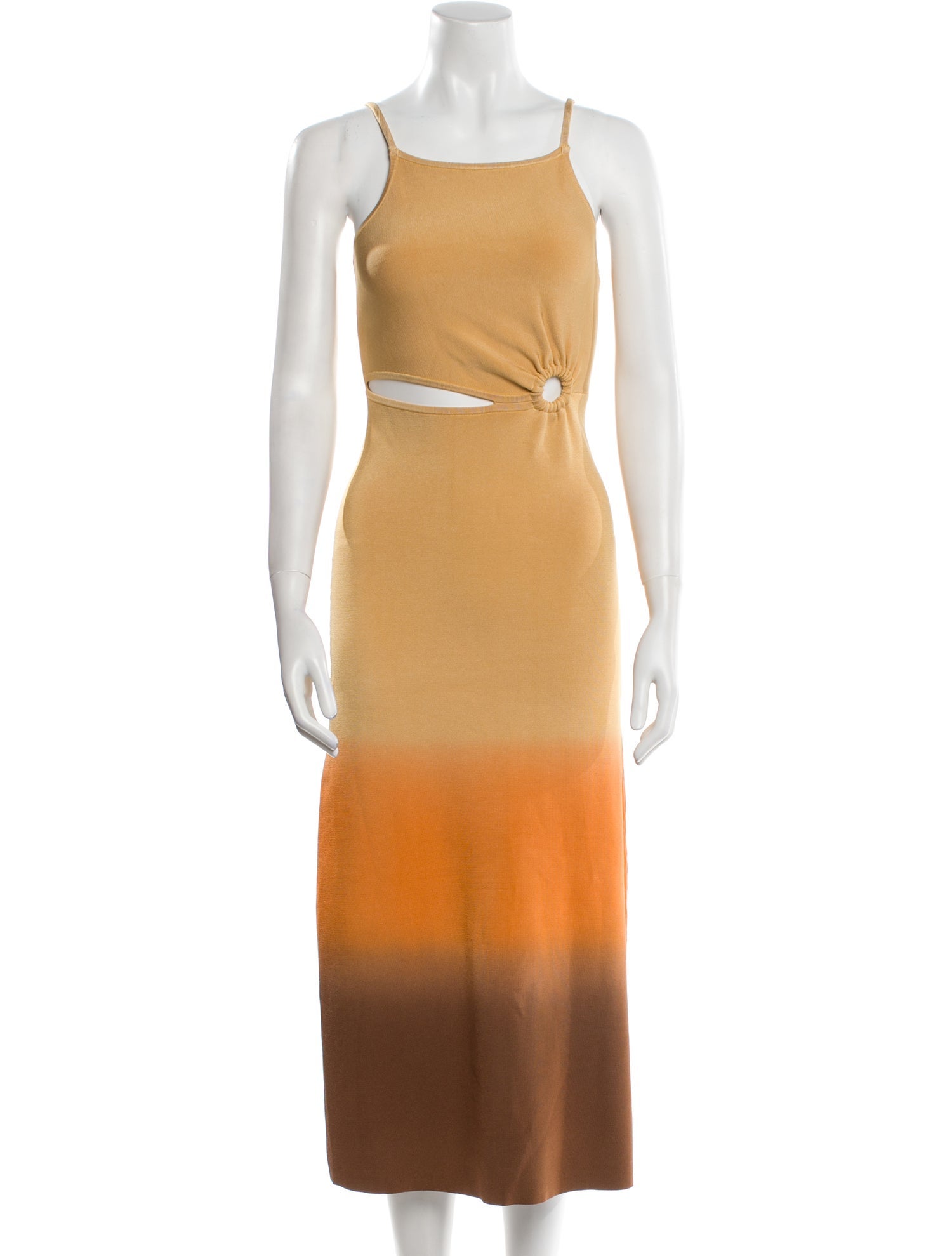 Sandro Square Neckline Long Dress