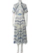Sandro x Louise Bourgeois Silk Long Dress