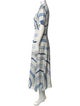 Sandro x Louise Bourgeois Silk Long Dress
