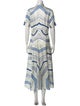 Sandro x Louise Bourgeois Silk Long Dress