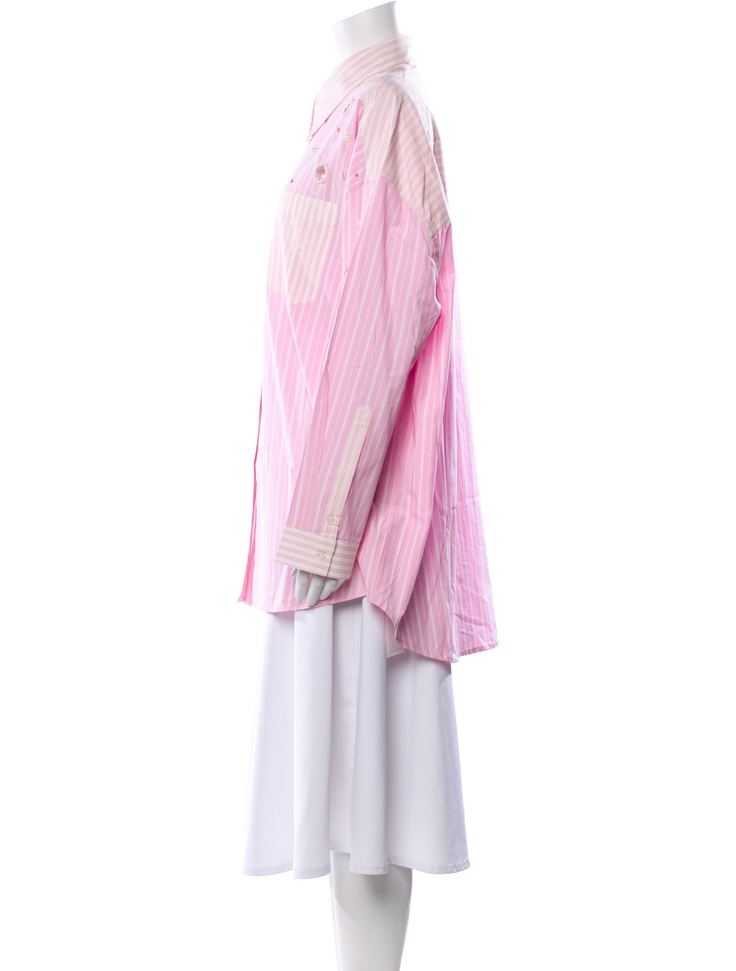 Sandro Striped Long Sleeve Tunic w/ Tags