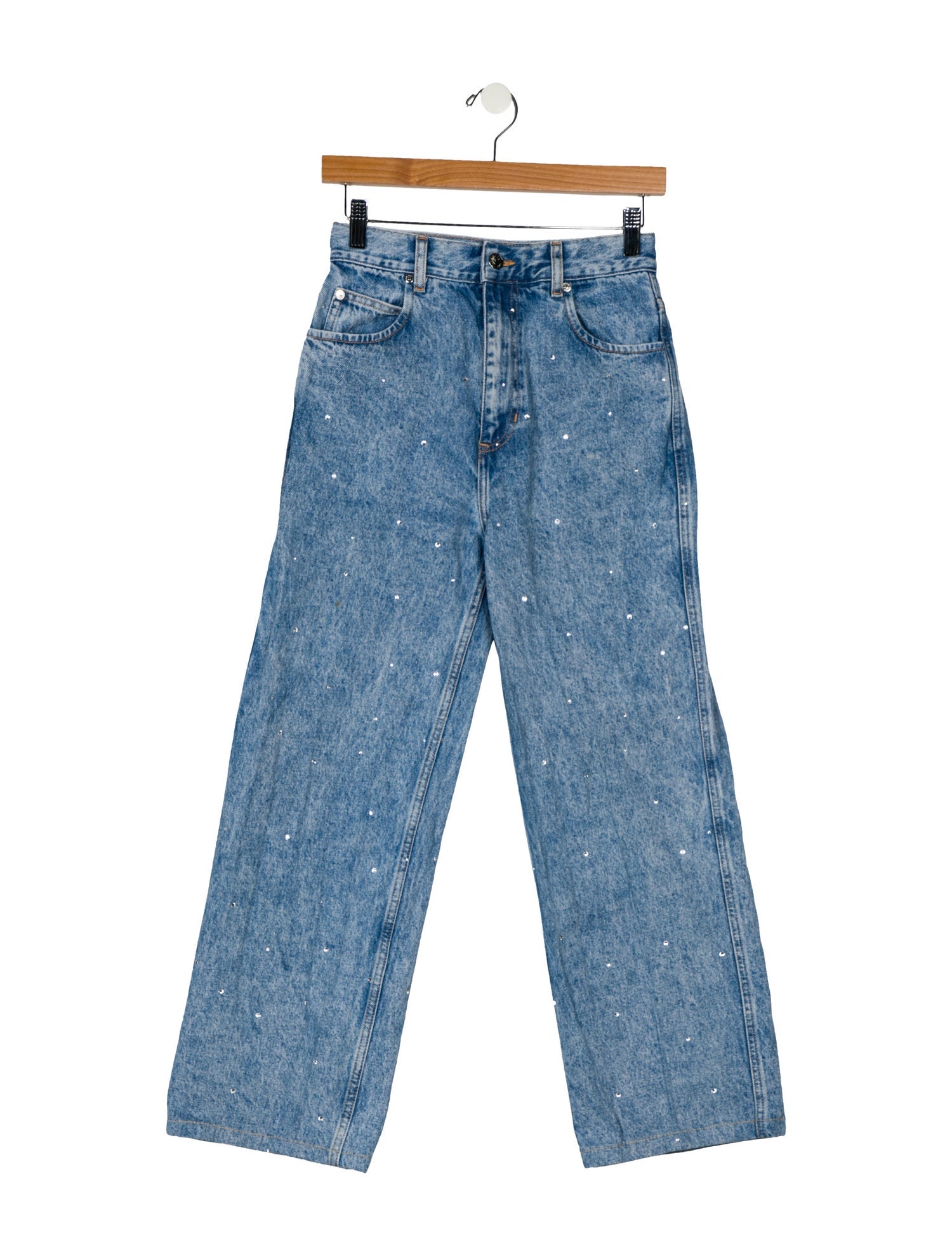 Sandro High-Rise Wide Leg Jeans