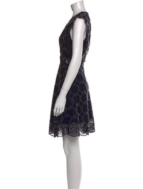 Sandro Lace Pattern Knee-Length Dress