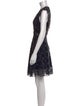 Sandro Lace Pattern Knee-Length Dress