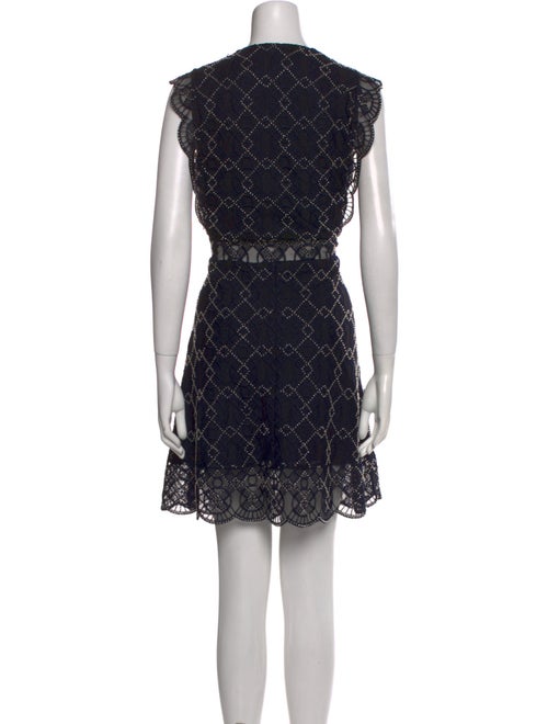 Sandro Lace Pattern Knee-Length Dress