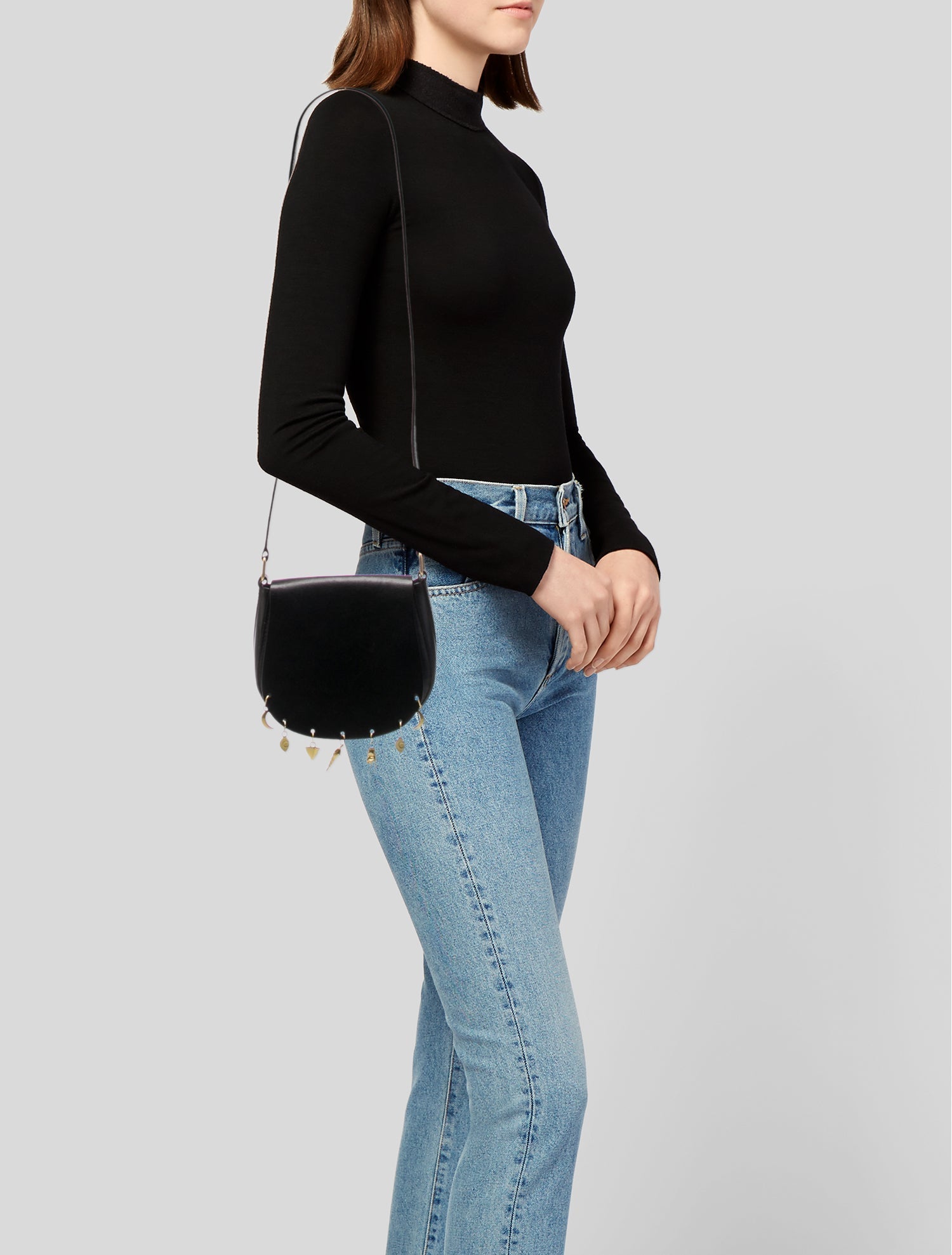 Sandro Leather Shoulder Bag