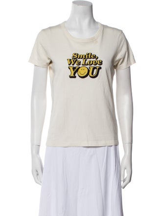 Sandro Graphic Print Crew Neck T-Shirt