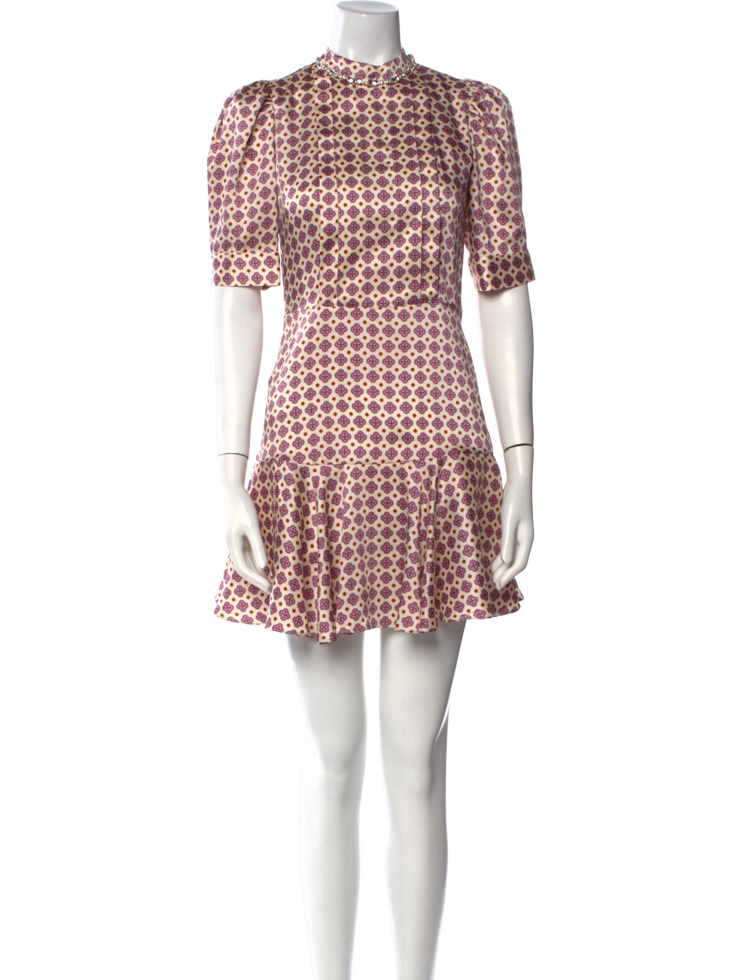 Sandro Printed Mini Dress