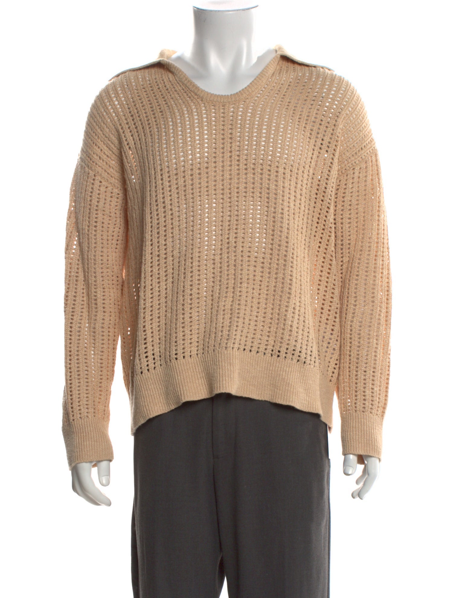 Sandro Linen Crew Neck Sweatshirt