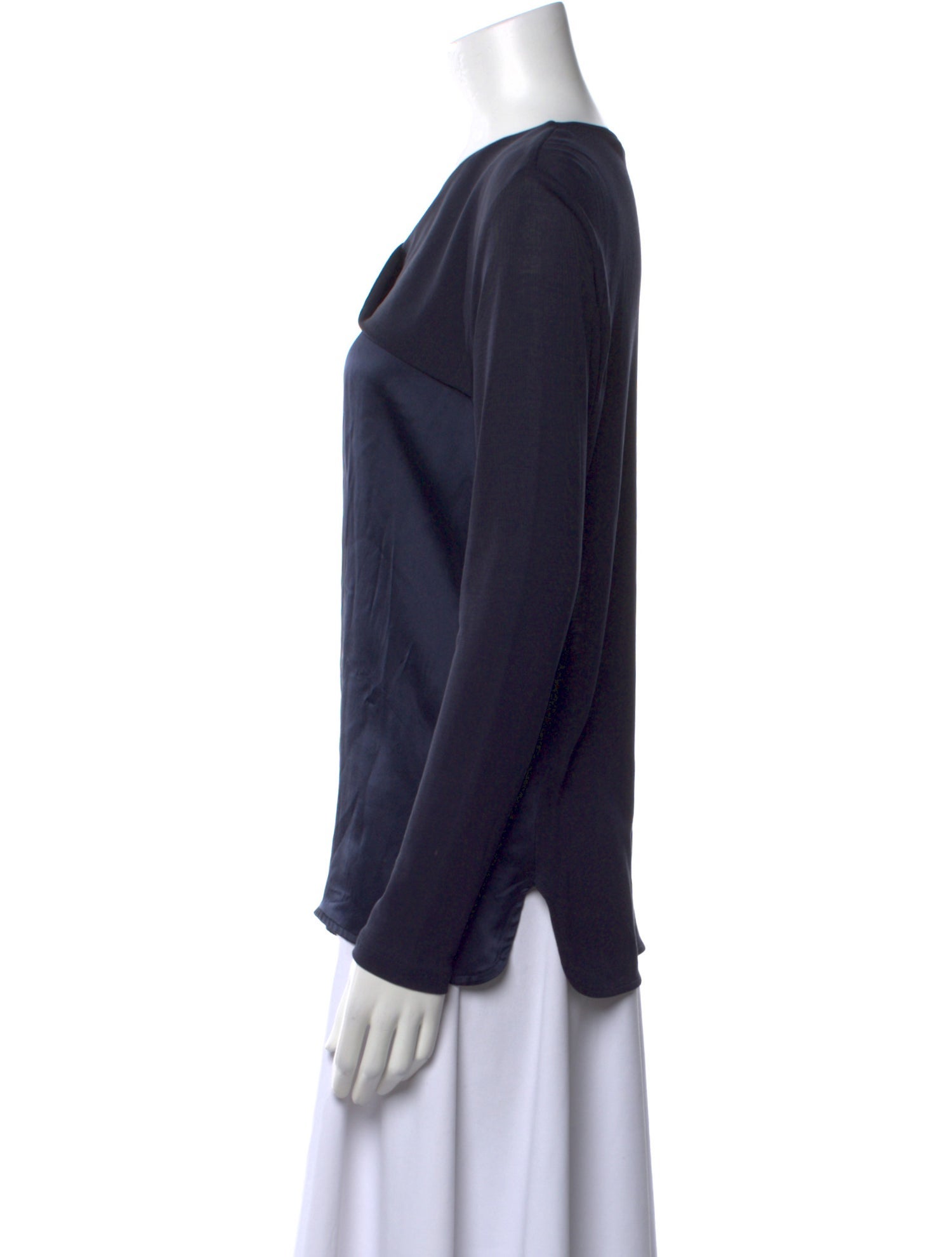 Sandro V-Neck Long Sleeve Top