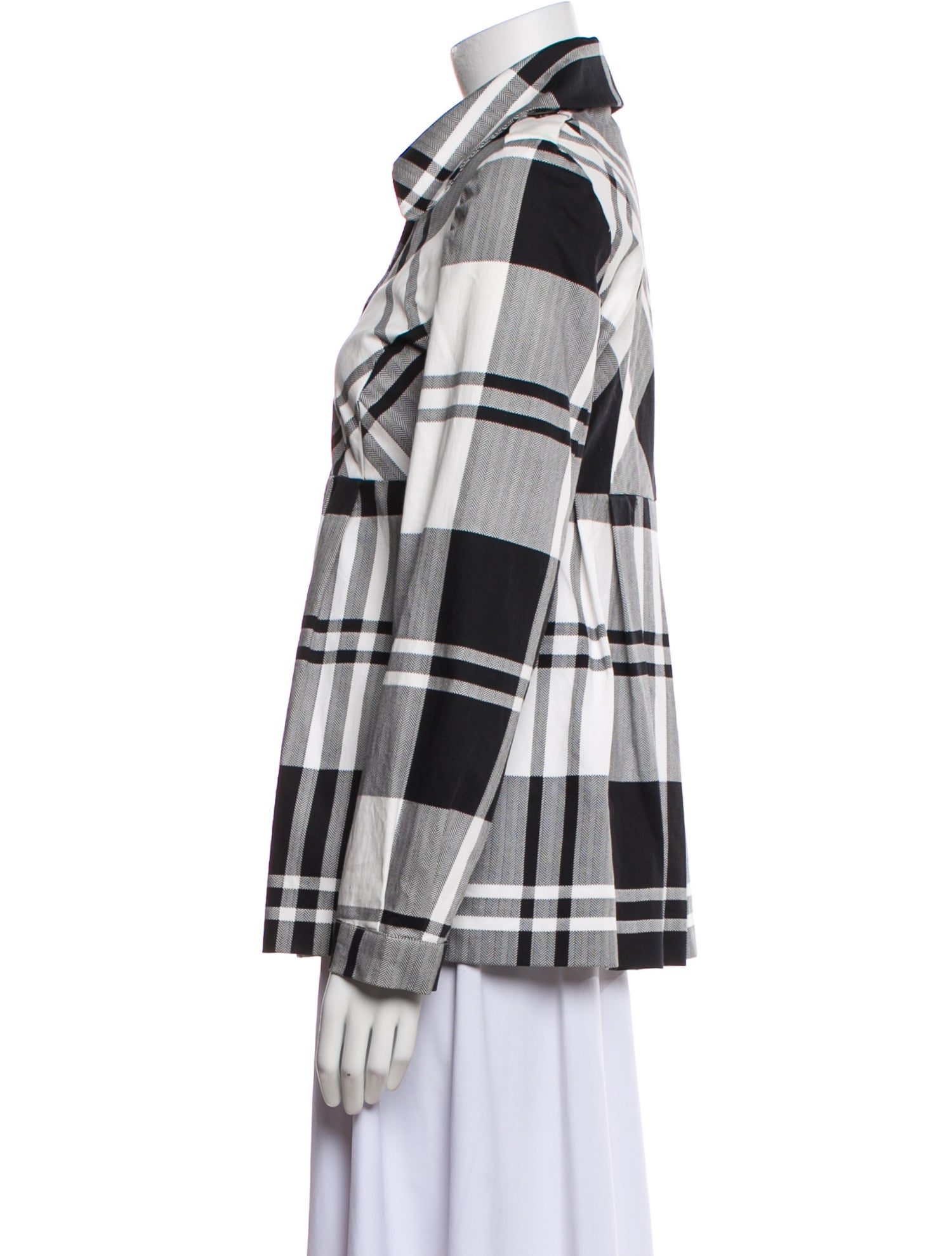 Sandro Plaid Print Blazer