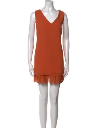 Sandro V-Neck Mini Dress