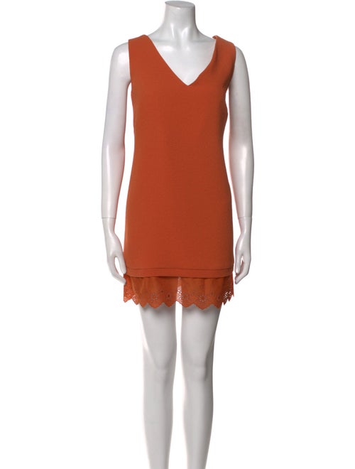 Sandro V-Neck Mini Dress