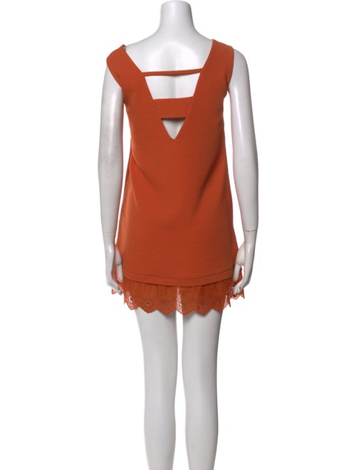 Sandro V-Neck Mini Dress