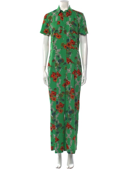 Sandro Floral Print Jumpsuit