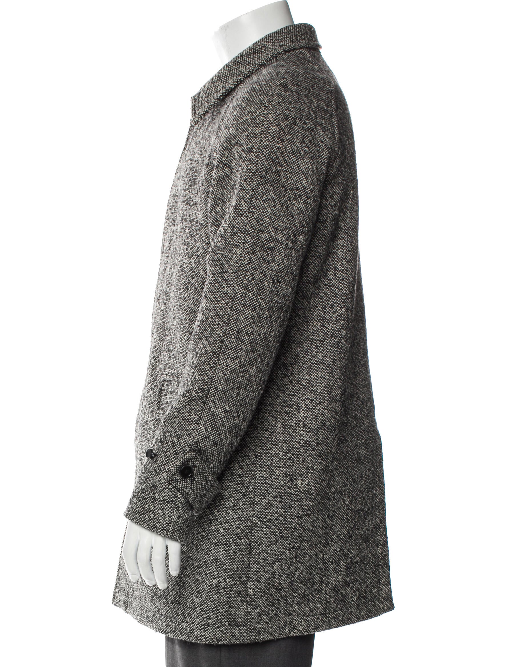 Sandro Virgin Wool Puffer Coat