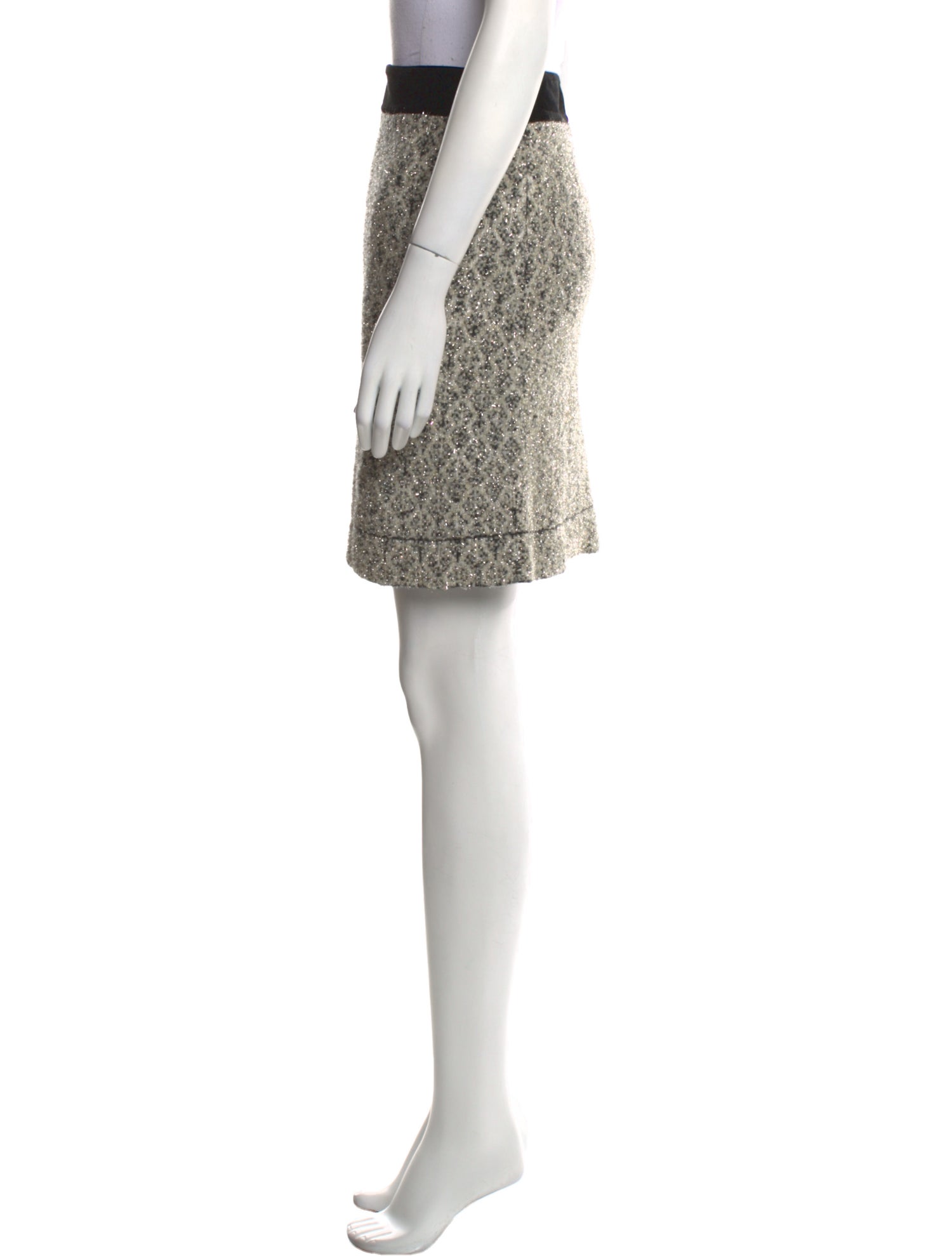 Sandro Printed Mini Skirt