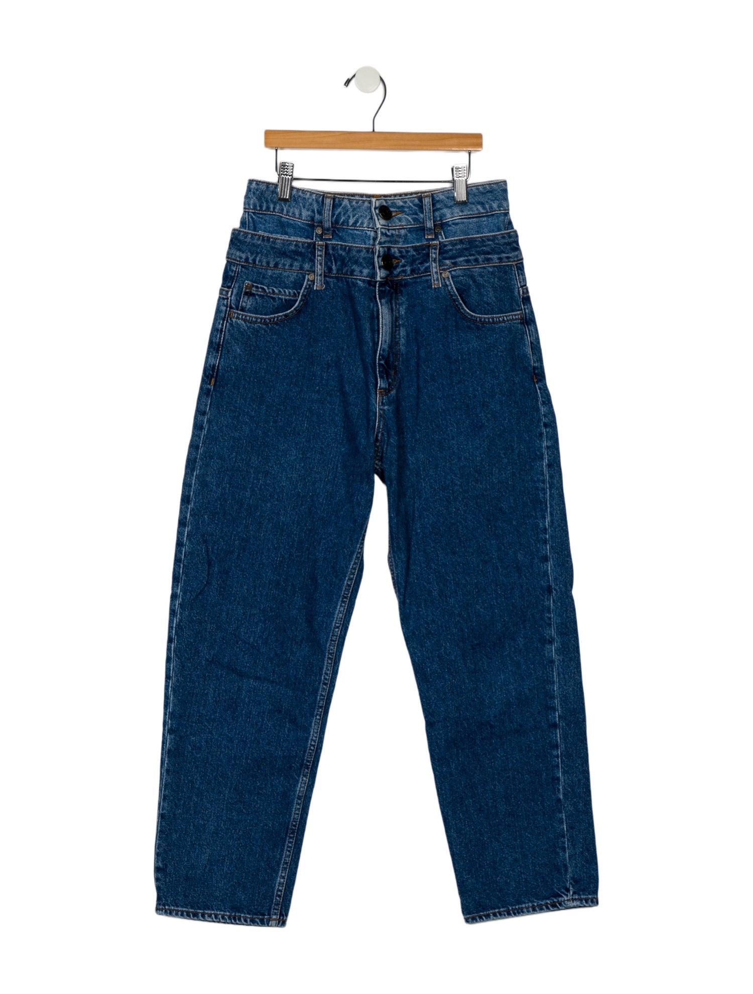 Sandro High-Rise Straight Leg Jeans