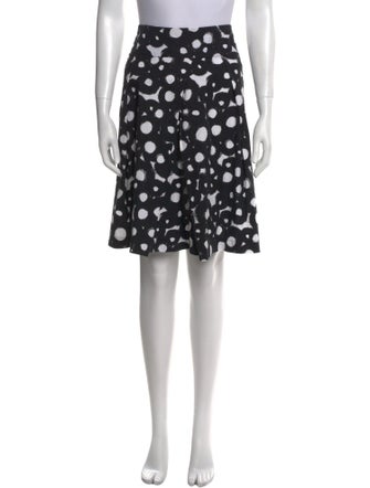 Sandro Polka Dot Print Knee-Length Skirt